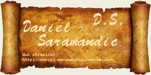 Daniel Saramandić vizit kartica